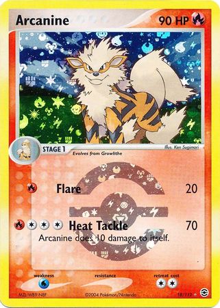 Arcanine - 18/112 - Rare - Reverse Holo