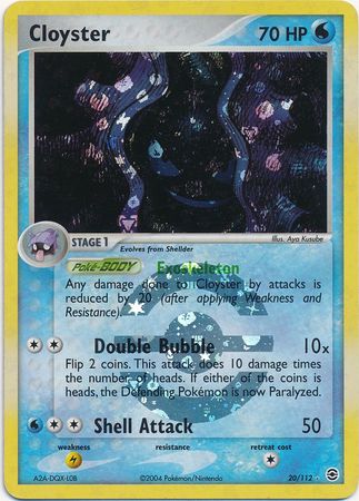 Cloyster - 20/112 - Rare - Reverse Holo