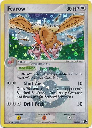 Fearow - 24/112 - Rare - Reverse Holo