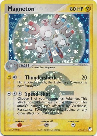 Magneton - 27/112 - Rare - Reverse Holo