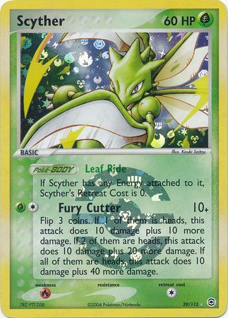 Scyther - 29/112 - Rare - Reverse Holo