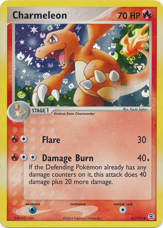 Charmeleon - 31/112 - Uncommon - Reverse Holo