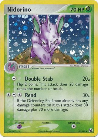 Nidorino - 41/112 - Uncommon - Reverse Holo