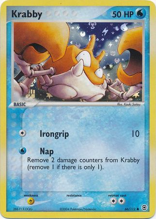 Krabby - 66/112 - Common - Reverse Holo