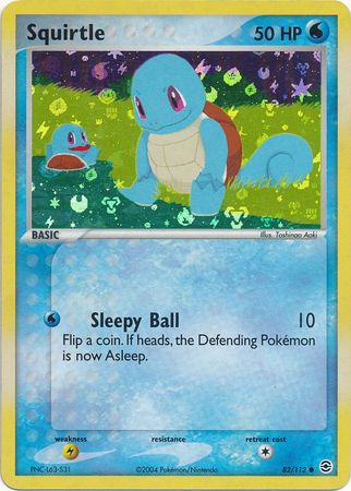 Squirtle - 82/112 - Common - Reverse Holo