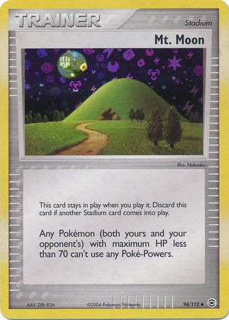 Mt. Moon - 94/112 - Uncommon - Reverse Holo