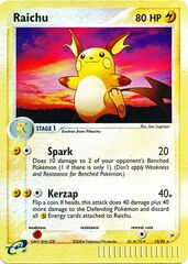 Raichu - 13/95 - Rare - Reverse Holo