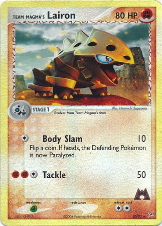 Team Magmas Lairon - 20/95 - Rare - Reverse Holo