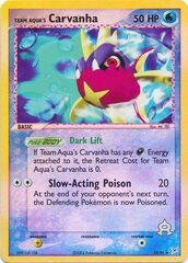 Team Aqua's Carvanha - 25/95 - Uncommon - Reverse Holo