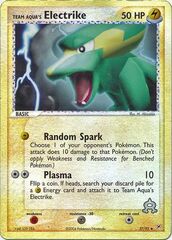 Team Aqua's Electrike - 27/95 - Uncommon - Reverse Holo