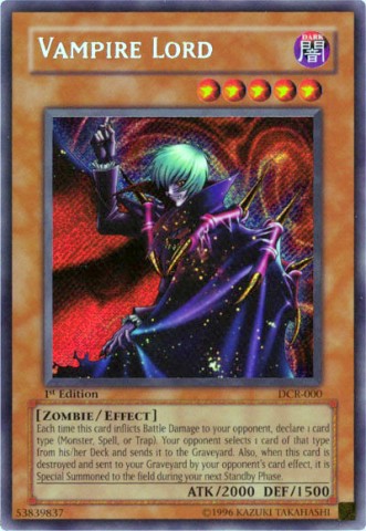 Vampire Lord - DCR-000 - Secret Rare - Unlimited Edition