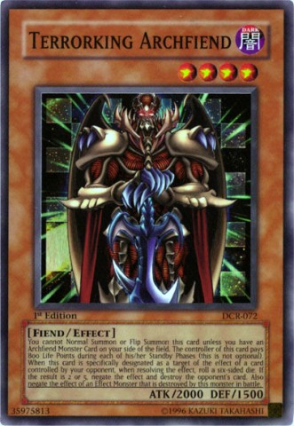 Terrorking Archfiend - DCR-072 - Super Rare - Unlimited Edition