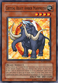Crystal Beast Amber Mammoth - FOTB-EN005 - Commun - edition illimitee // Force of the Breaker - FOTB