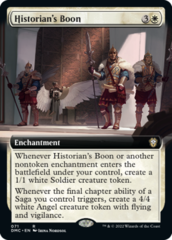 Historian's Boon (071) (Extended Art) - Foil