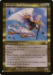 Kangee, Aerie Keeper - The List