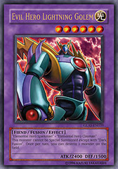 Evil Hero Lightning Golem - GLAS-EN039 - Ultra Rare - Unlimited Edition