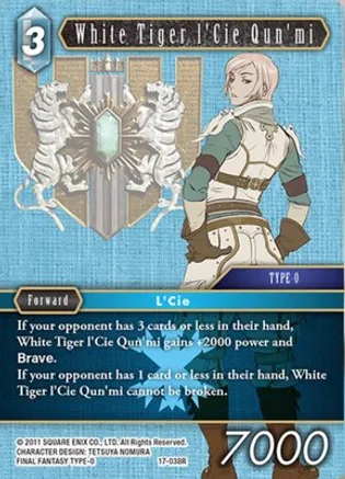 White Tiger ICie Qunmi - 17-038R