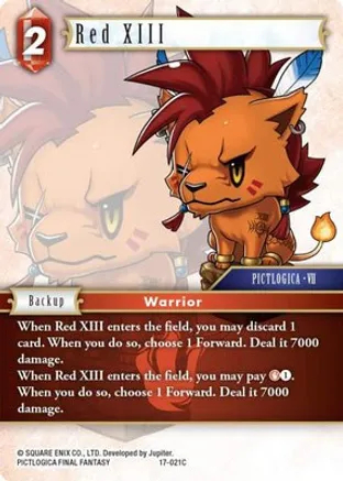 Red XIII - 17-021C - Foil