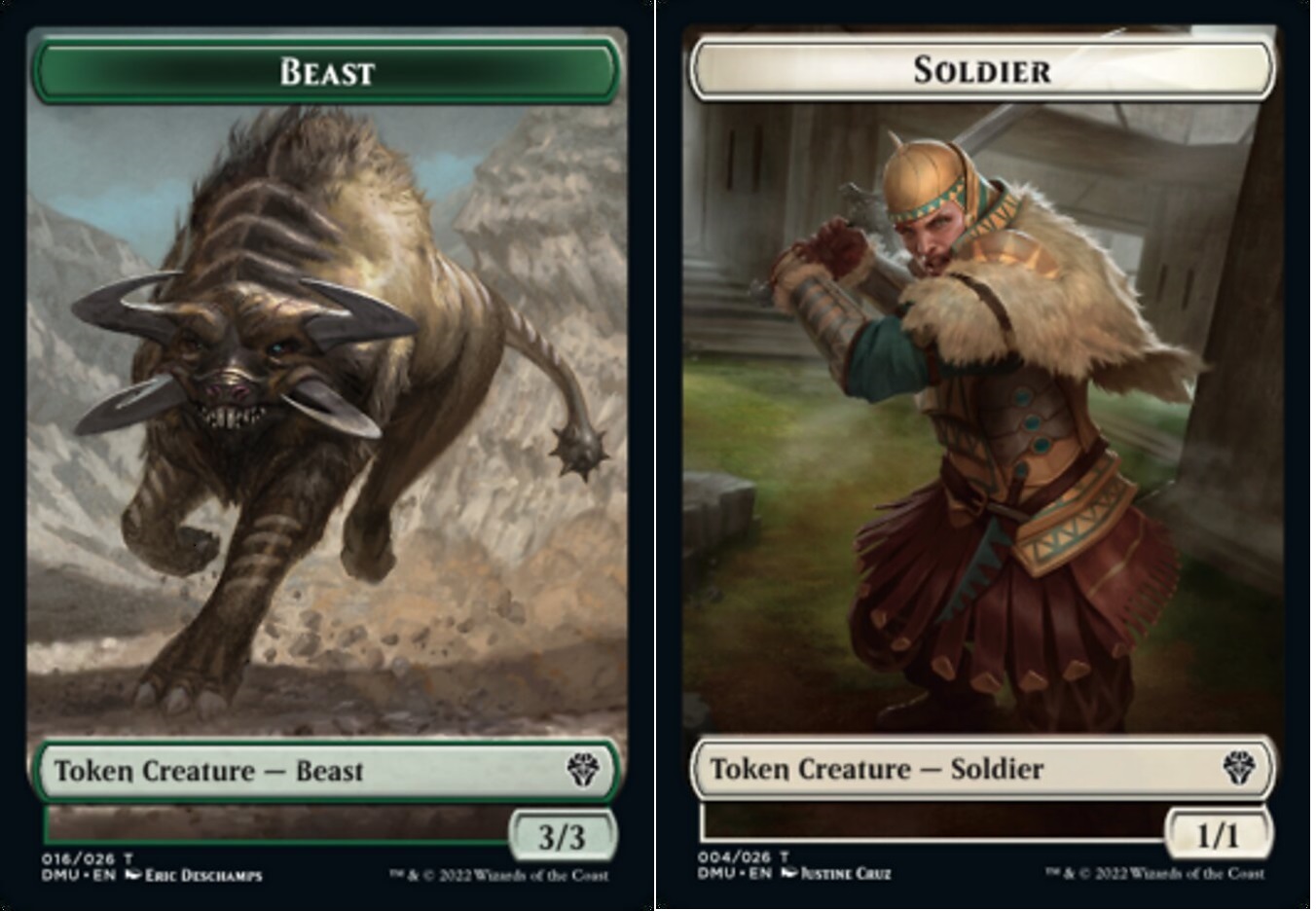 Beast Token // Soldier Token - Foil