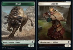 Beast (016) // Soldier (004) Double-Sided Token - Foil