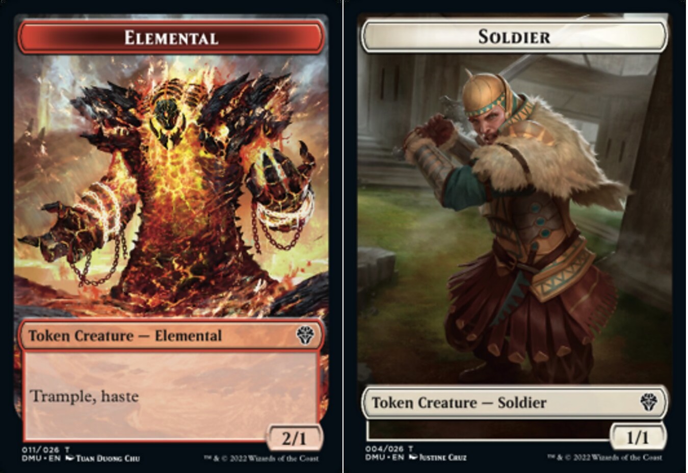 Token - Elemental // Soldier - Foil