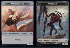 Ornithopter (022) // Phyrexian (008) Double-Sided Token - Foil