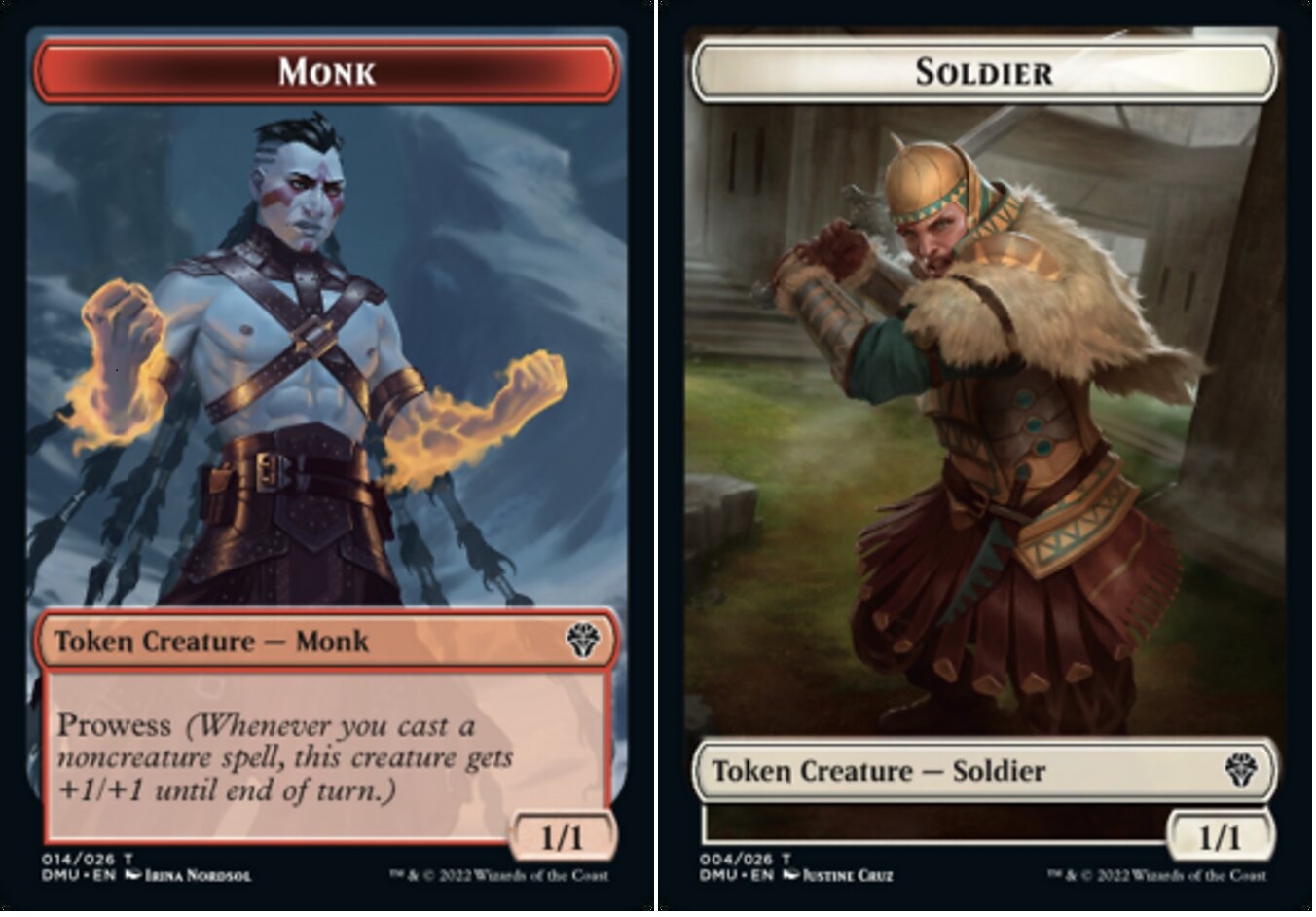 Token - Monk // Soldier - Foil