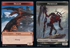 Dragon (010) // Phyrexian (008) Double-Sided Token - Foil