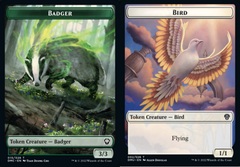 Badger Token // Bird Token (002) - Foil