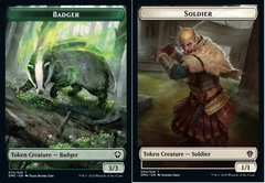 Badger Token // Soldier Token - Foil