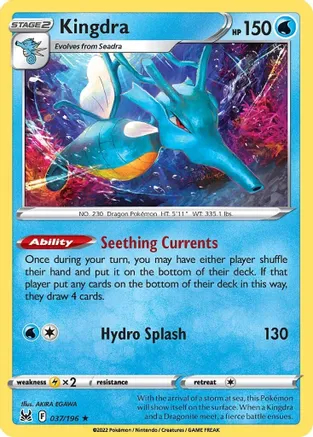 Kingdra - 037/196 - Holo Rare