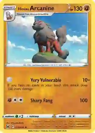 Hisuian Arcanine - 084/196 - Holo Rare