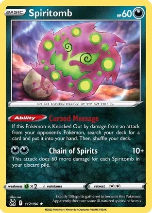 Spiritomb - 117/196 - Rare