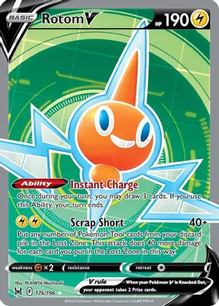 Rotom V - 176/196 - Full Art Ultra Rare