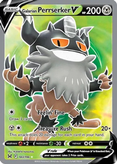 Galarian Perrserker V - 183/196 - Full Art Ultra Rare