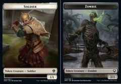 Soldier Token // Zombie Token - Foil