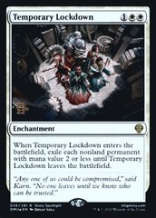 Temporary Lockdown - Foil - Prerelease Promo