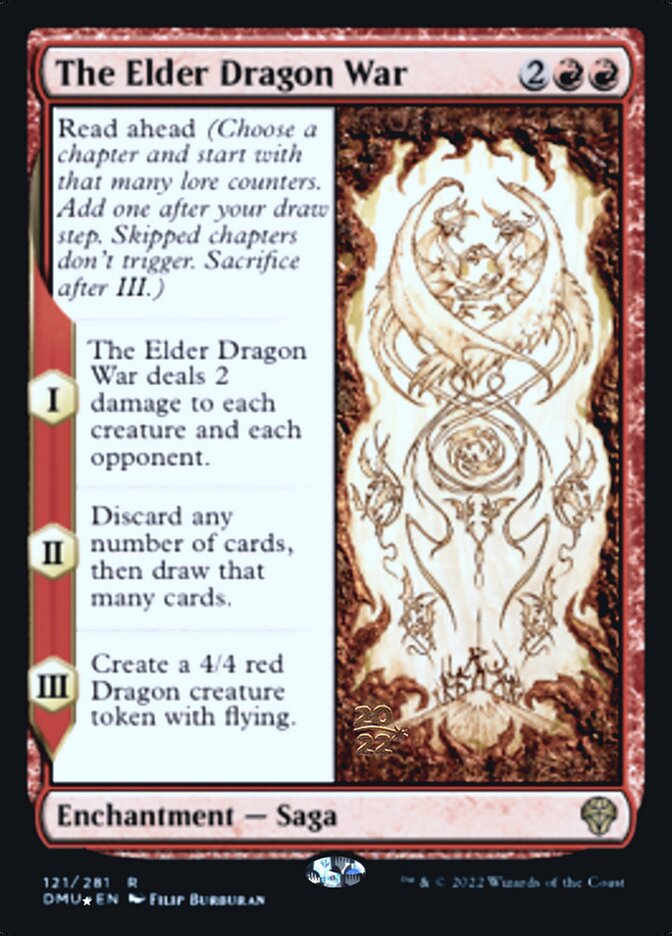 The Elder Dragon War - Foil - Prerelease Promo