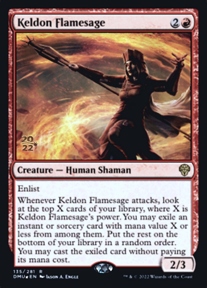 Keldon Flamesage - Foil - Prerelease Promo