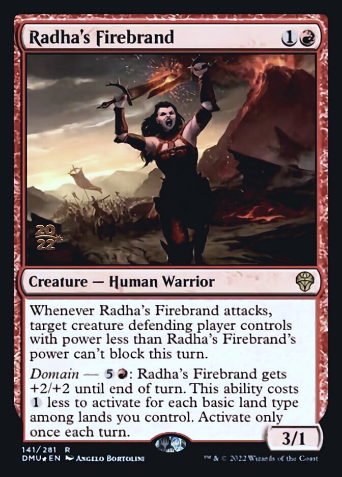 Radhas Firebrand - Foil - Prerelease Promo