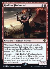 Radha's Firebrand - Foil - Prerelease Promo