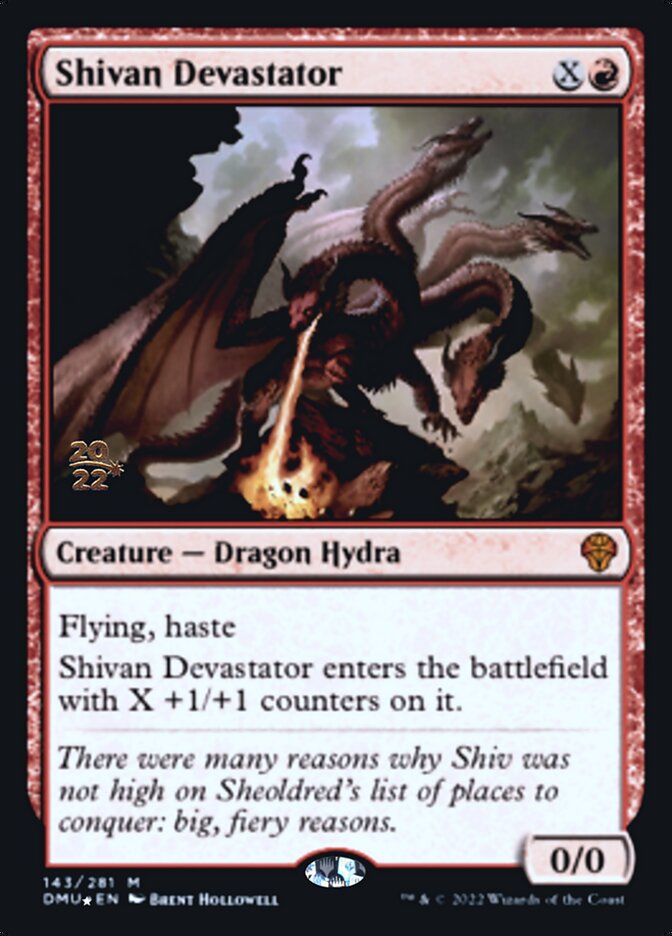 Shivan Devastator - Foil - Prerelease Promo