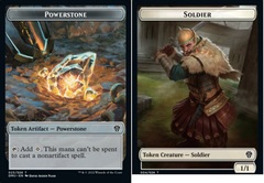 Powerstone (023) // Soldier (004) Double-Sided Token - Foil