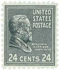 Benjamin Harrison, gray black