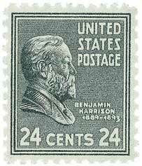 Benjamin Harrison, gray black