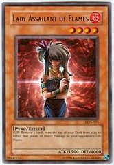 Lady Assailant of Flames - LON-035 - Common - Unlimited Edition