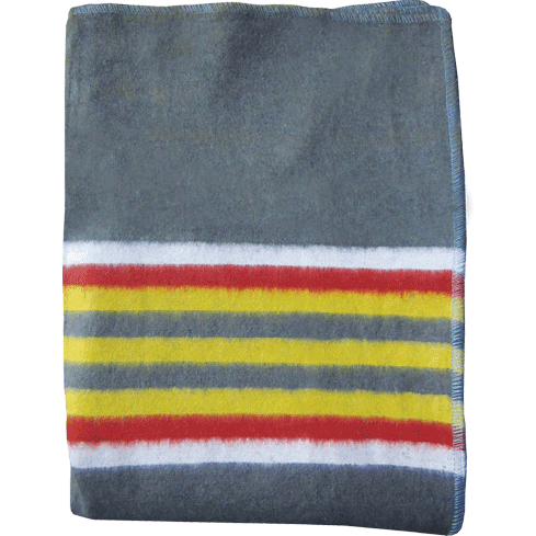 Algerian Wool Blend Blanket, Multi-Stripe