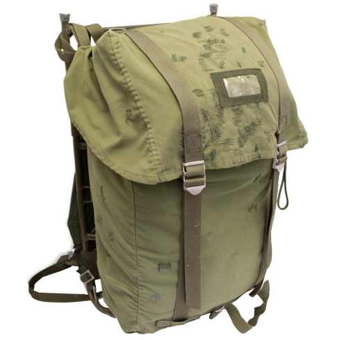 Swedish Military Backpack with Frame, Used Rough