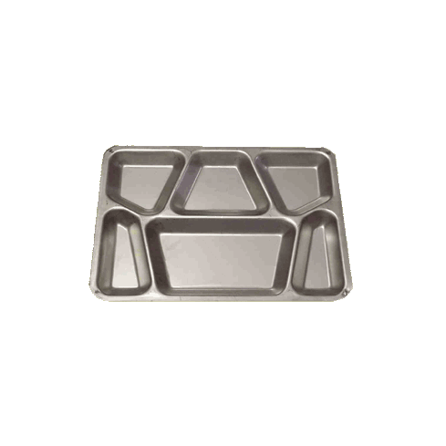Mess Tray, Military Stainless Steel, Used