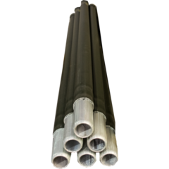Pole, 4 ft. Aluminum, Used, 6 poles